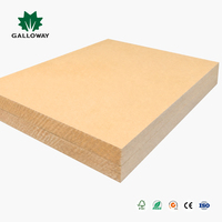 Tablero de Fibra Dura y Semidura Premium de China 4x8, MDF, HDF de 18 mm y Tablero de Aglomerado de Madera para Gabinetes, Puertas de Cocina, Revestimientos de Paredes