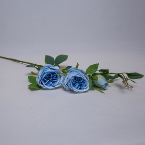 Venta caliente Decoración de la boda Flores Rosas a granel Flor artificial Tallo largo Ramo de rosas - Product Image 3