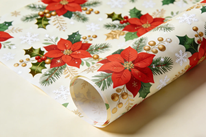 Rouleaux imprimés personnalisés finition mate pour cadeaux de saison festive et emballages de présentation de marque pour la vente au détail - Product Image 5
