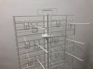 360 độ liên quan đến Double-Side sắt Net Rack hiển thị có thể tháo rời kim loại sàn đứng hiển thị đứng với Caster cho cửa hàng bán lẻ - Product Image 3