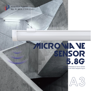 Lò vi sóng cảm biến <span class=keywords><strong>tri</strong></span>-bằng chứng lịch thi đấu 18 wát <span class=keywords><strong>LED</strong></span> không thấm nước đèn điều khiển từ xa chiếu sáng cho kho & bãi đậu xe 6000K 60cm A3 - Product Image 1