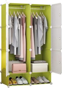 Armoire portative pour 12 <span class=keywords><strong>Cubes</strong></span> Suspendus Vêtements Combinaison Armoire Armoire Modulaire pour Gain de place Organisateur De Rangement pour Jouets - Product Image 2