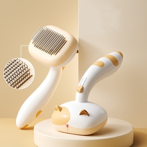 Reusable Good Quality Self Cleaning Pet Brush <b>Massage</b> Pet Hair Remover for Pet Grooming - Product Image 5