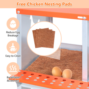 Caja de Nidificación Metálica de 3 Compartimentos para Montaje en Pared, para Gallinas/Patos, Fácil Recolección de Huevos y Montaje, Ventilada y Galvanizada, Venta Caliente 2026, Almacén de EE. UU. - Product Image 5