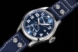 Montres mécaniques tendance et très vendues avec boîtiers dorés, fonctions phases lunaires et aiguilles lumineuses bleues - Product Image 5