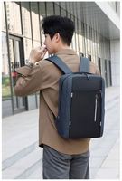 3 en 1 Sacs à dos pour ordinateur portable Imperméable à l'eau Grande Capacité 3 Pcs Set pour Hommes Voyage Extérieur Sacs Bureau Polyester