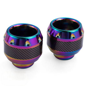 قطع غيار دراجة نارية منزلق تعديل سبائك الألومنيوم ألياف الكربون المضادة للسقوط كوب شوكة أمامية امتصاص الصدمات المضادة للتصادم - Product Image 4