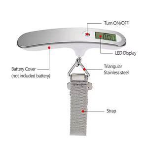 50kg ABS <span class=keywords><strong>Digital</strong></span> <span class=keywords><strong>Hanging</strong></span> Luggage <span class=keywords><strong>Scale</strong></span> Hochpräzises tragbares Reise wäge werkzeug - Product Image 6