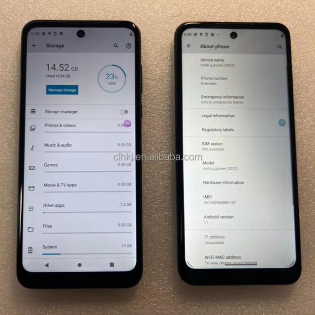 New bar Design Mobile for MOTO G Power 2022 Smartphone128GB  Unlock EU Plug 3G/4G Network Version US