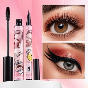 QICIY – Kit de sérum waterproof pour eye-liner, volume, longueur, recourbement, aspect naturel, brosse en silicone, maquillage longue tenue pour les yeux - Product Image 1