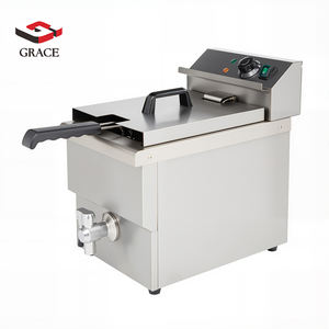 Friteuse électrique professionnelle de qualité alimentaire Guangdong GRACE <span class=keywords><strong>12L</strong></span> en acier inoxydable 50-200 pour la restauration hôtelière - Product Image 2