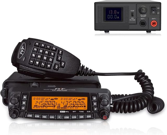 TYT TH-9800D Plus Version Quad Band Cross-Band 50W Ham Mobile Radio With Switching Power Supply 1560
