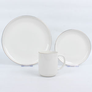 Jante en or de luxe 16pcs assiettes en céramique en gros vaisselle en <span class=keywords><strong>porcelaine</strong></span> - Product Image 2
