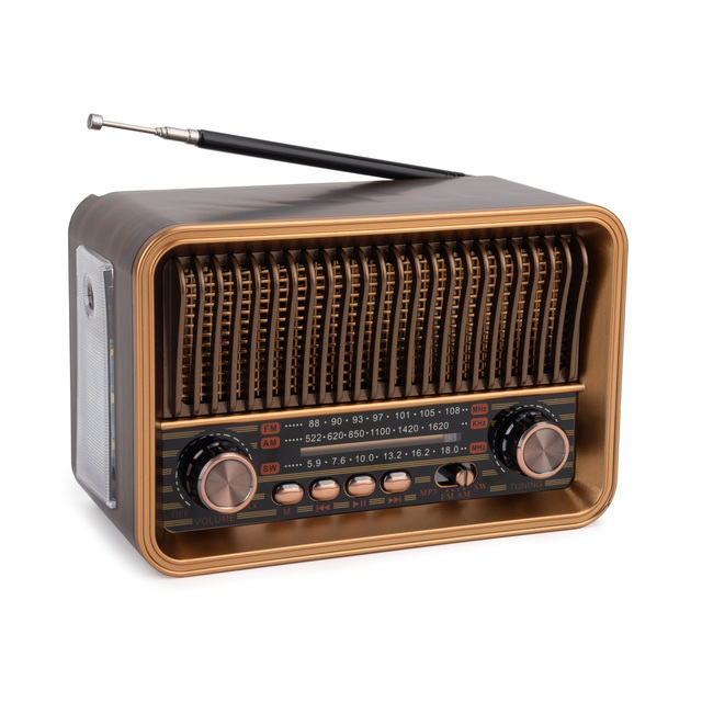 Hot Selling Versatile FM AM Portable Radio Quality Vintage Modern Style with LED Display Lightweight and USB Features