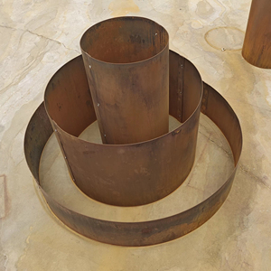 รั้วสวนเหล็กคอร์เทน ตัดด้วยเลเซอร์ ลายดอกไม้ สำหรับตกแต่งสวน แผ่นกั้นรั้ว - Product Image 1