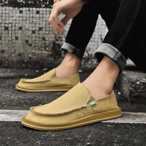Chaussons d'été décontractés de luxe pour hommes, en toile respirante et légère, à enfiler, style demi-mules, durables, grandes tailles 39-47 - Product Image 3