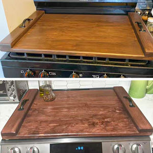 Placa de fideos rústica para cocina, cocina de granja, decoración de estufa de Gas y eléctrica, cubiertas superiores de estufa de madera - Product Image 4