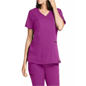Groothandel Ziekenhuis Uniformen Medische Scrubs Verpleegster Korte Mouw Scrubs Pak Vrouwen Scrubs Uniformen Sets