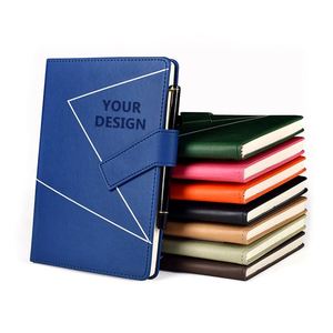 Cuaderno Ejecutivo Premium de Cuero PU A5, Libreta Profesional para Reuniones con Cierre Magnético y Marcador de Cinta de Seda - Product Image 1