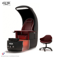 Nouveautés : Système de bain de pieds sans tuyauterie pour salon, fauteuil de pédicure spa massant et inclinable, chaise de pédicure spa
