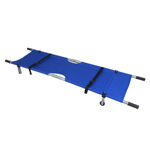 Brancard de sauvetage pliable en alliage d'aluminium, longueur 1,7 m, portable, pour usage incendie et domestique - Product Image 2