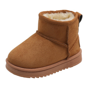 Bottes de neige d'<span class=keywords><strong>hiver</strong></span> pour enfants en daim 2025 – Nouvelles bottes en velours épaissies pour garçons et filles avec doublure chaude en peluche et semelle antidérapante en coton - Product Image 5