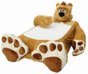 giant plush teddy bear sleeping bolsa bed