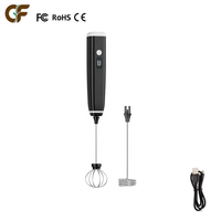 Mousseur à lait électrique portatif rechargeable par USB en acier inoxydable 304, écologique, petit batteur à œufs, mélangeur à café, mixeur