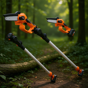 Sierra de poda inalámbrica 2 en 1, mini motosierra con capacidad de corte de 5 pulgadas y alcance de 8 pies, motor sin escobillas a batería para podar árboles - Product Image 2