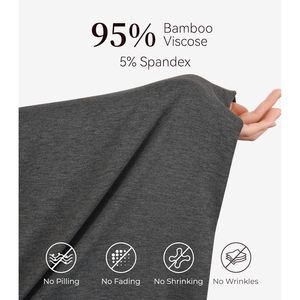 Pantalon de détente ample en viscose de bambou pour femme, doux, pour le yoga et la nuit - Product Image 5