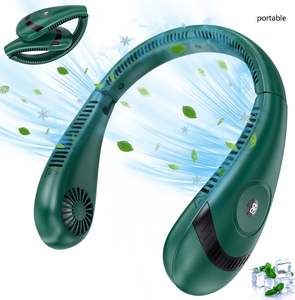 2024 nuevo ventilador de cuello de compresa de hielo Ventilador de cuello de aire acondicionado de refrigeración fría recargable - Product Image 1