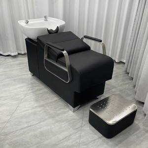 Chaise de lavage de cheveux Kelly, mobilier de salon, fauteuil de barbier, lit de shampooing inclinable - Product Image 6