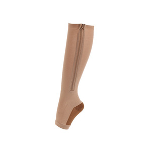 Compression <strong>Socks</strong> With Zipper Supports Leg Knee <strong>Socks</strong> Pain Relief <strong>Shin</strong> <strong>Splint</strong> Support Calf Sleeves - Product Image 6