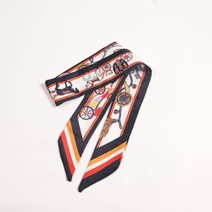 Tied Bag Handle <strong>Silk</strong> <strong>Scarf</strong> <strong>Women</strong> Fashion Design Small Skinny Neck <strong>Scarf</strong> for Lady - Product Image 1