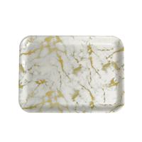 Plateau de service décoratif personnalisé pour la maison, plateau à collation en plastique pour la cuisine et la salle à manger