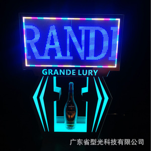 LED Scrolling <b>Letter</b> Screen Rectangle Acrylic Frame Full Color <b>Light</b> Box Sign For Bars And KTVs Freestanding Display Stand - Product Image 3