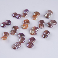 Perles d'eau douce naturelles violettes de style baroque en forme de 8, 10-13 mm, pour la fabrication de boucles d'oreilles DIY