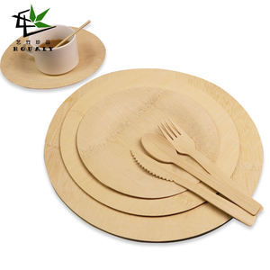 Piatti Monouso Biodegradabili in Bambù Naturale, Polpa Organica per Ristoranti e Feste - Product Image 6