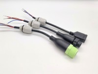 Connecteur mâle M16-4pinss de couleur verte, étanche IP67, avec presse-étoupe PG7 pour câble, pour dispositif de transfert d'énergie pour onduleur solaire