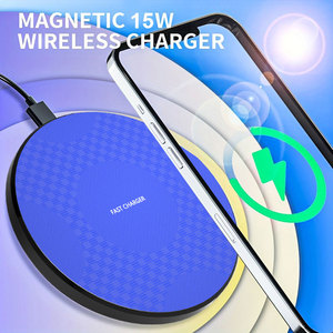 OEM Logo Gift 10W Carga inalámbrica rápida Almohadilla de escritorio redonda Certificado Teléfono móvil Viaje <span class=keywords><strong>Mini</strong></span> cargador inalámbrico - Product Image 5