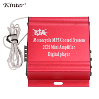 Kinter-Radio Fm A7, reproductor de Mp3 para motocicleta y coche, Mini amplificador de Audio, entrada Usb, Tf, lector de tarjetas de memoria