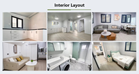 Maison conteneur de luxe extensible UE, 2 chambres, 20 pieds, 40 pieds, maison modulaire prête à l'emploi, villa de vacances, 3 chambres, maison préfabriquée portable