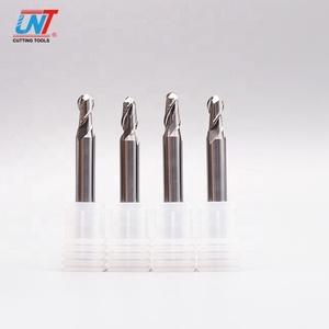 UNT mejor precio <span class=keywords><strong>de</strong></span> alta velocidad <span class=keywords><strong>de</strong></span> carburo sólido 2 flautas 45 grados bola aluminio fresado - Product Image 4