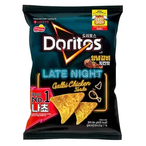 Groothandel Korea Doritos Exotische Pittige Snack Met Verschillende Smaken Legt Chips 84G