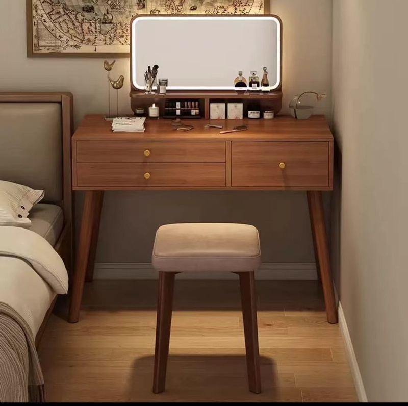 Wooden Makeup Vanity Dressing Table with