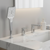 Robinet de baignoire de salle de bain à deux fonctions au design moderne pour lavabo évier ensemble de douche robinet de lavabo