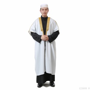 Haute qualité <span class=keywords><strong>pas</strong></span> <span class=keywords><strong>cher</strong></span> prix dubaï hommes Bisht islamique Eid arabe discours uniforme Thobe saoudien Pusht fête antistatique respirant - Product Image 1