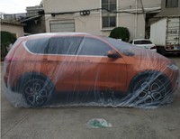 Pe transparente en nylon clair Couverture de Voiture En Plastique jetable