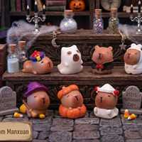 Figurines de Capybara en Résine Miniatures en Gros, Adorables Ornements de Noël pour Maison de Poupées, Jardin Féerique, Micro-Paysages et Décoration DIY