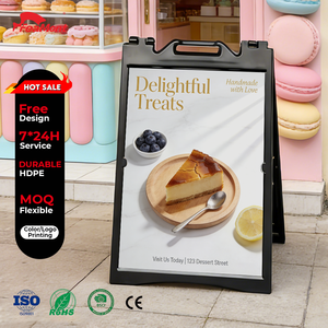 FEAMONT 耐候海报架，带防滑底座，适用于人行道促销，具有强承重能力 - Product Image 1